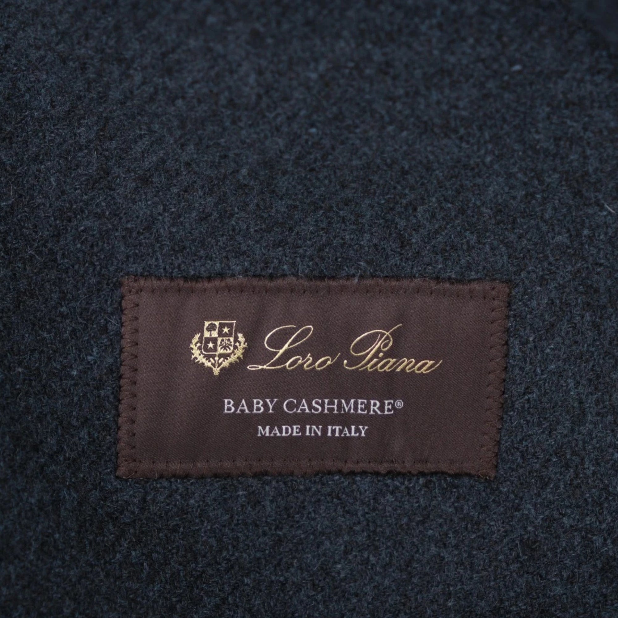 Blue Melange Coat made of Baby Cashmere (XXL)