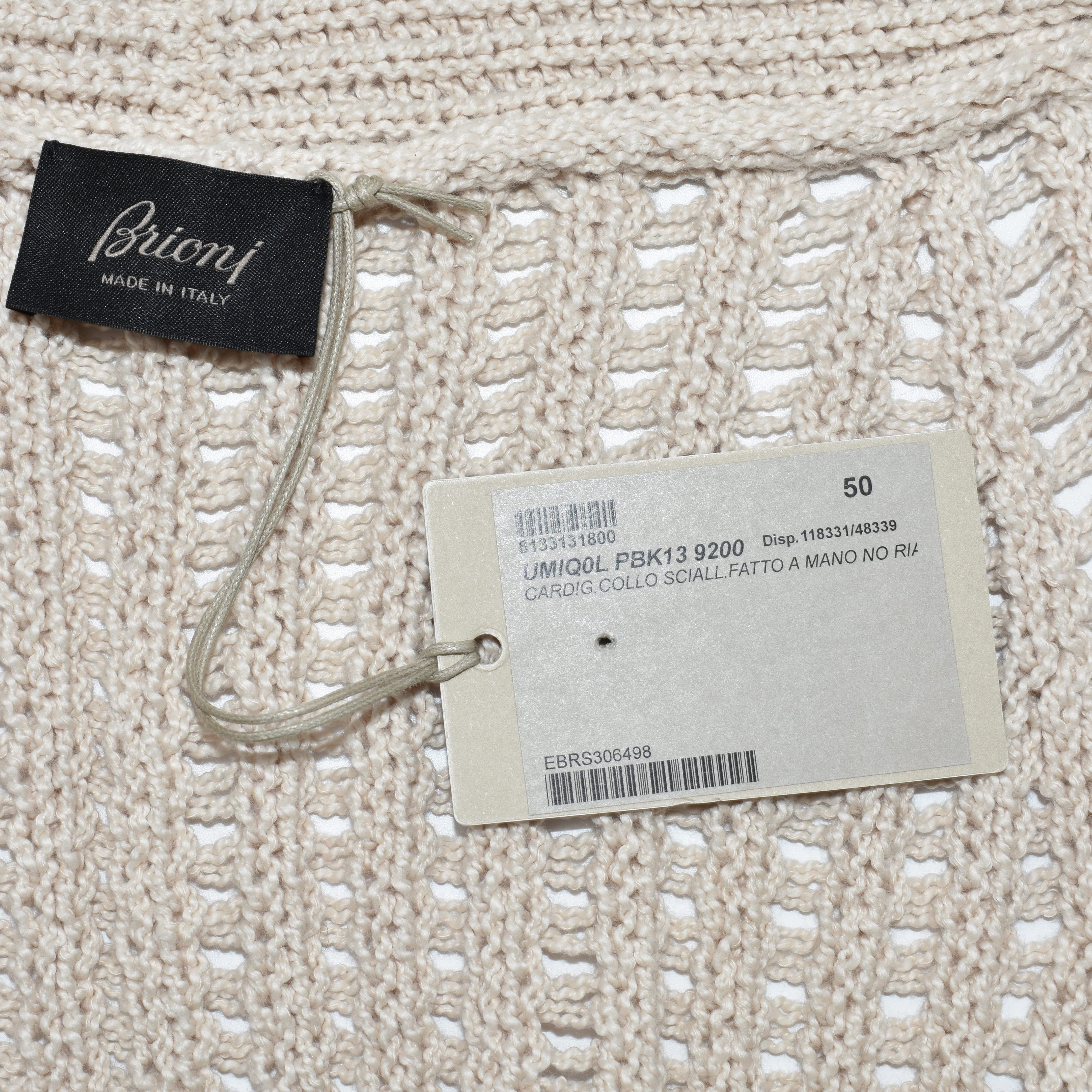 Ecru Cardigan made of Cotton/Wool (EU 50, EU 52)