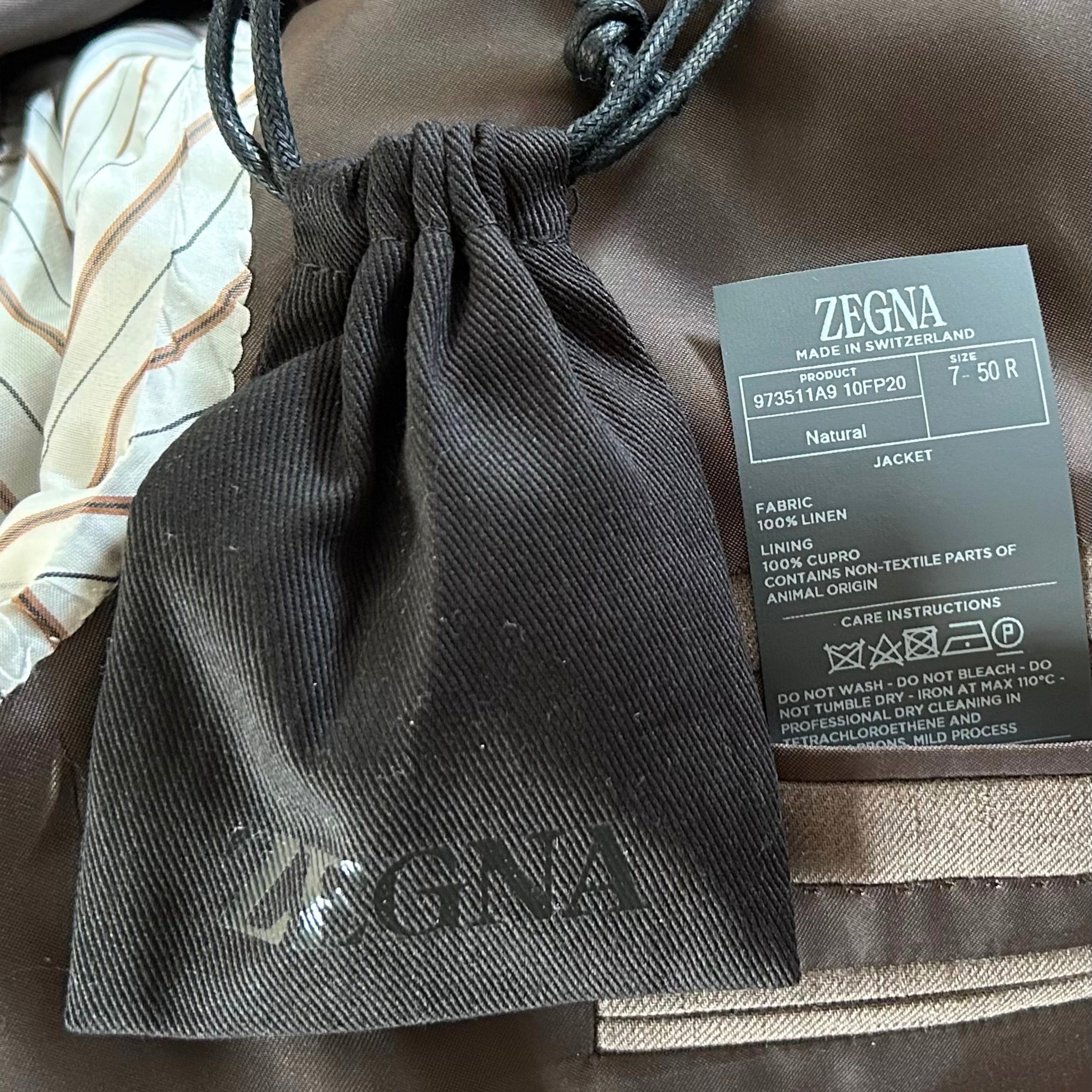 Taupe Blazer made of Linen (EU 50)