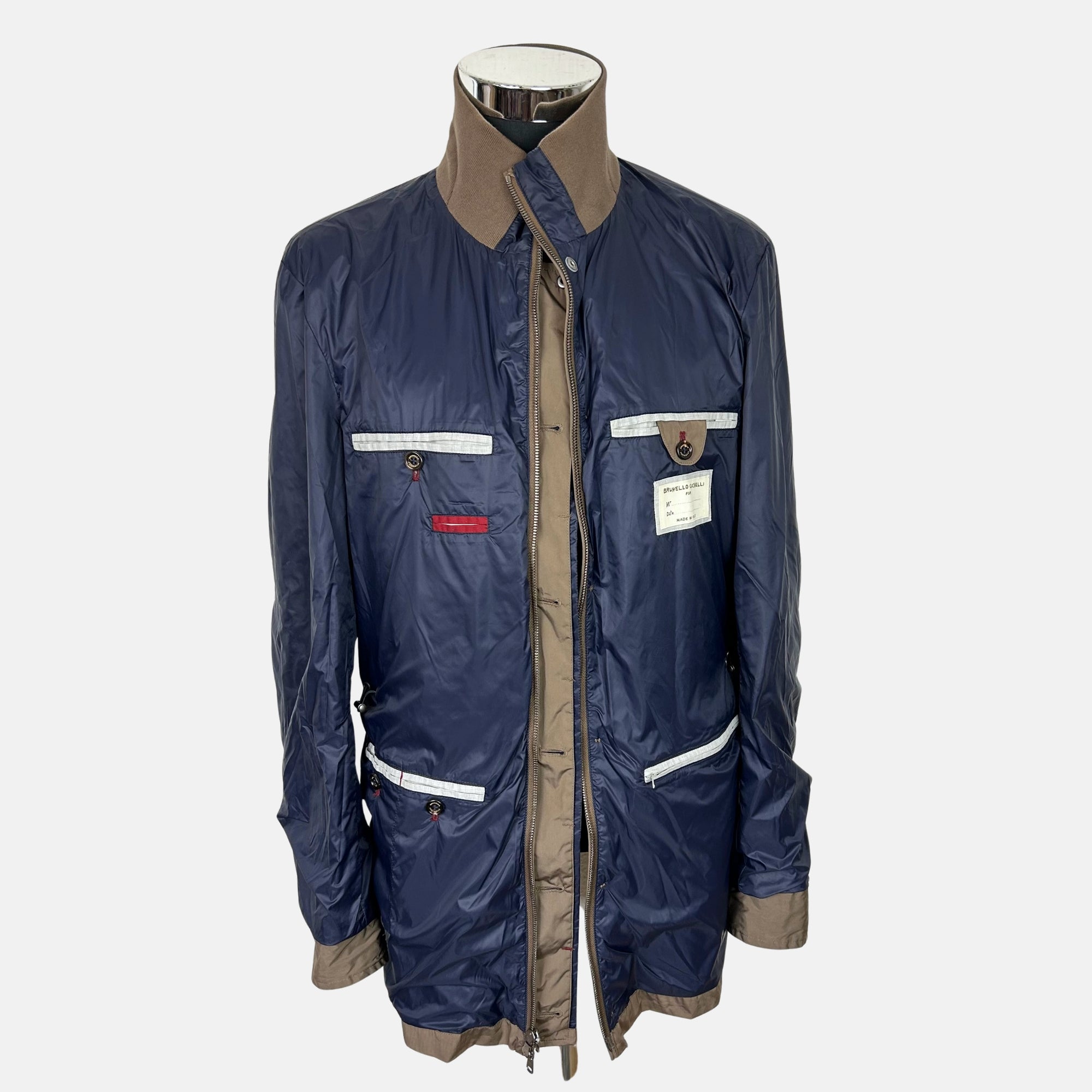Taupe Jacket made of Polyester/Nylon (S/M)