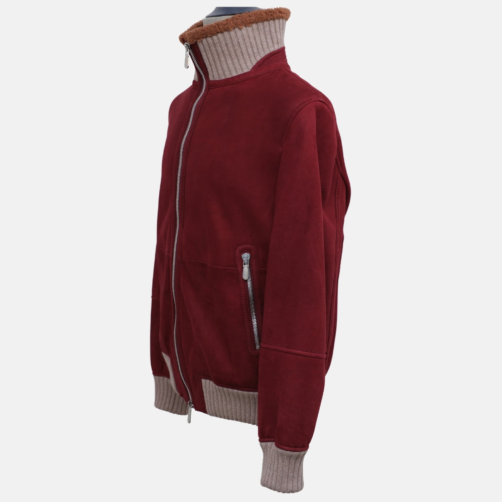Red Shearling Jacket (M)