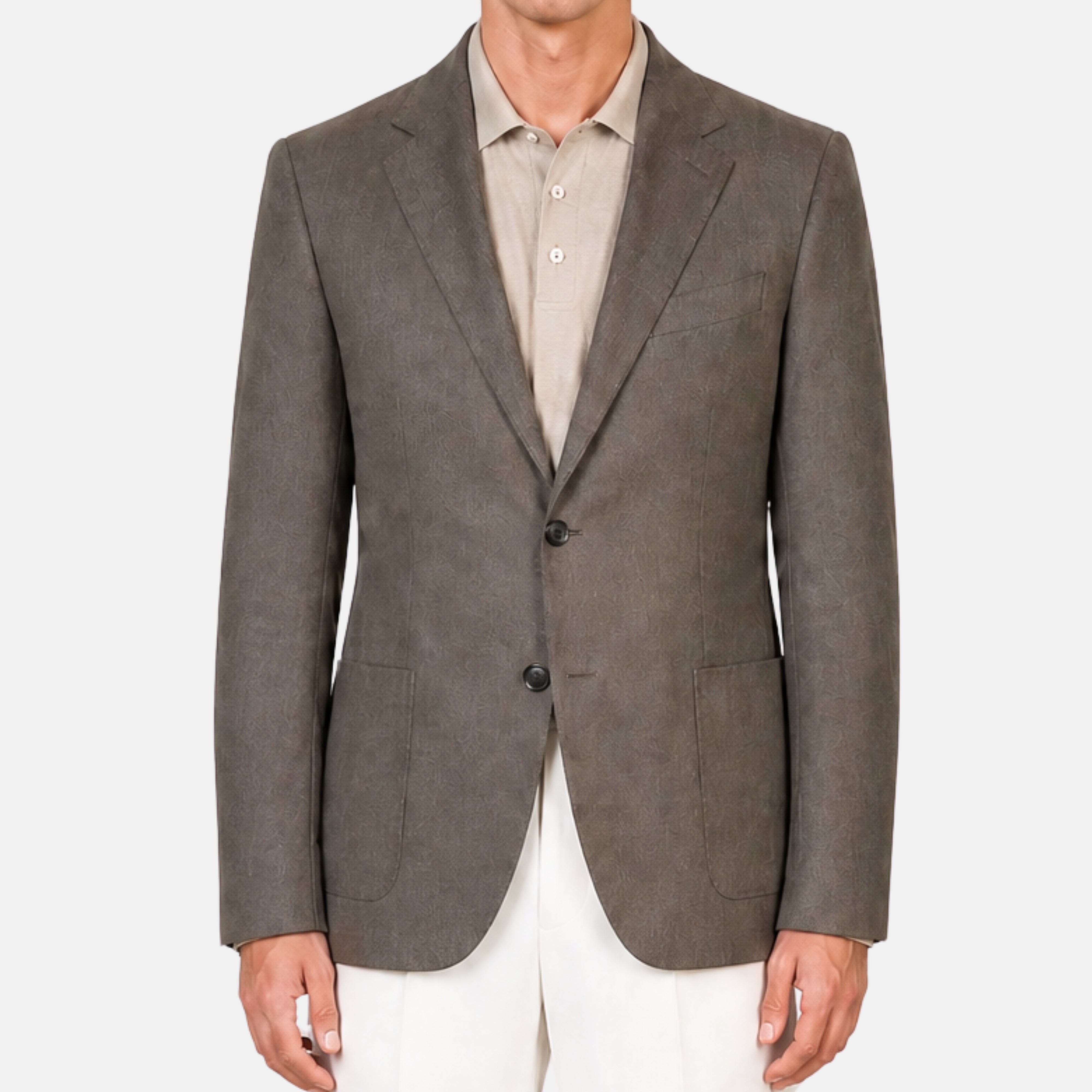 Taupe Blazer made of Linen (EU 50)