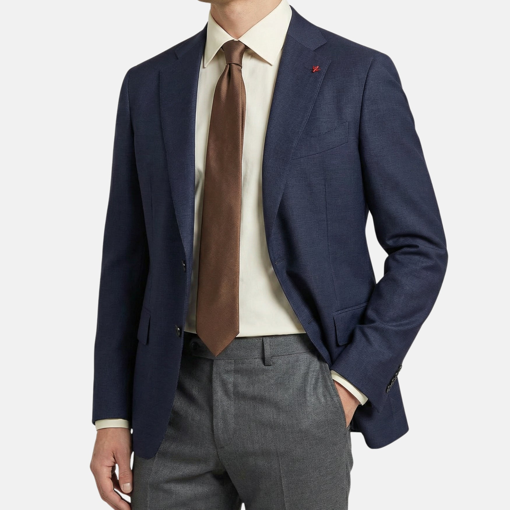 Navy Wool (120s) Blazer (EU 52)