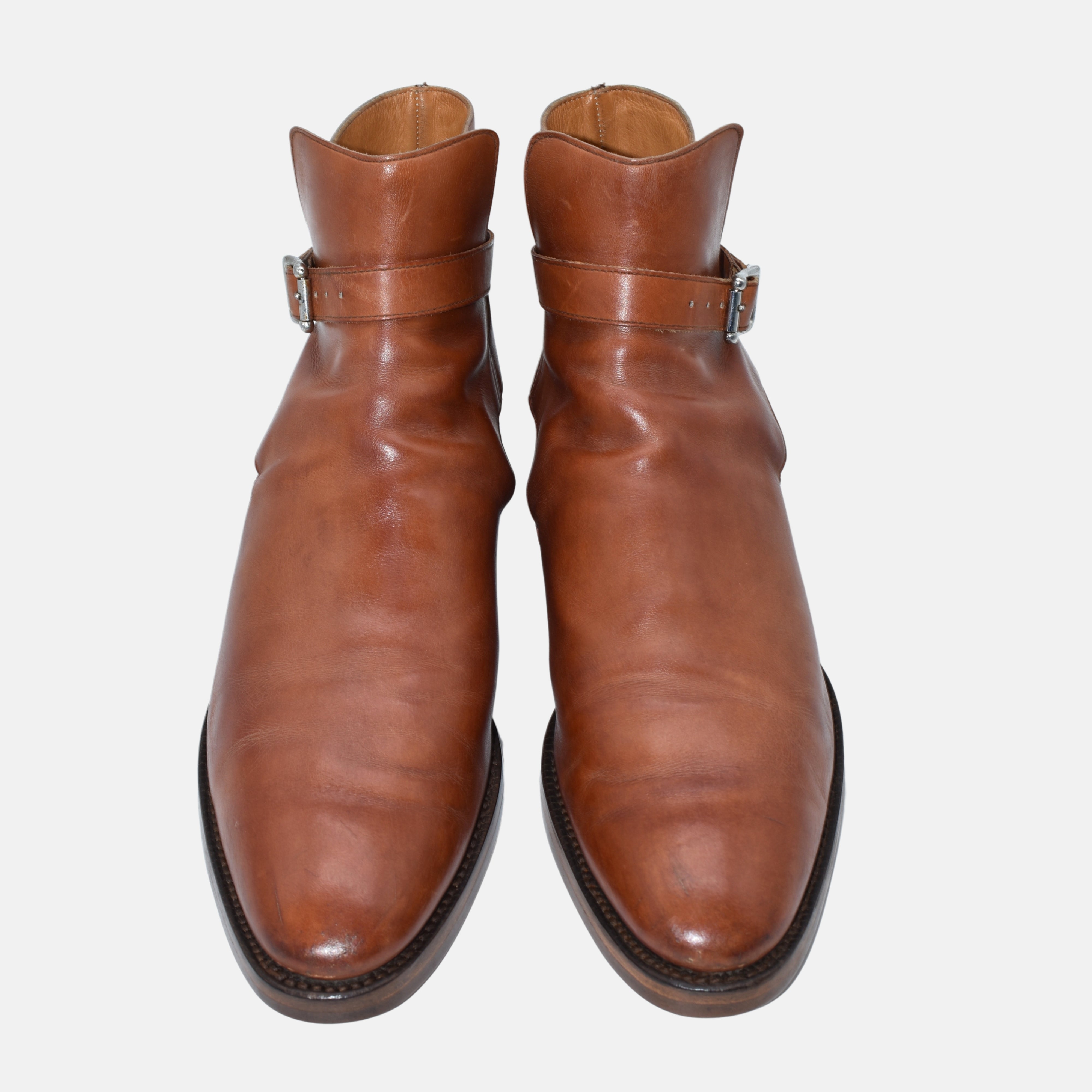 Cognac Jodhpur Boots made of Leather (EU 41.5)