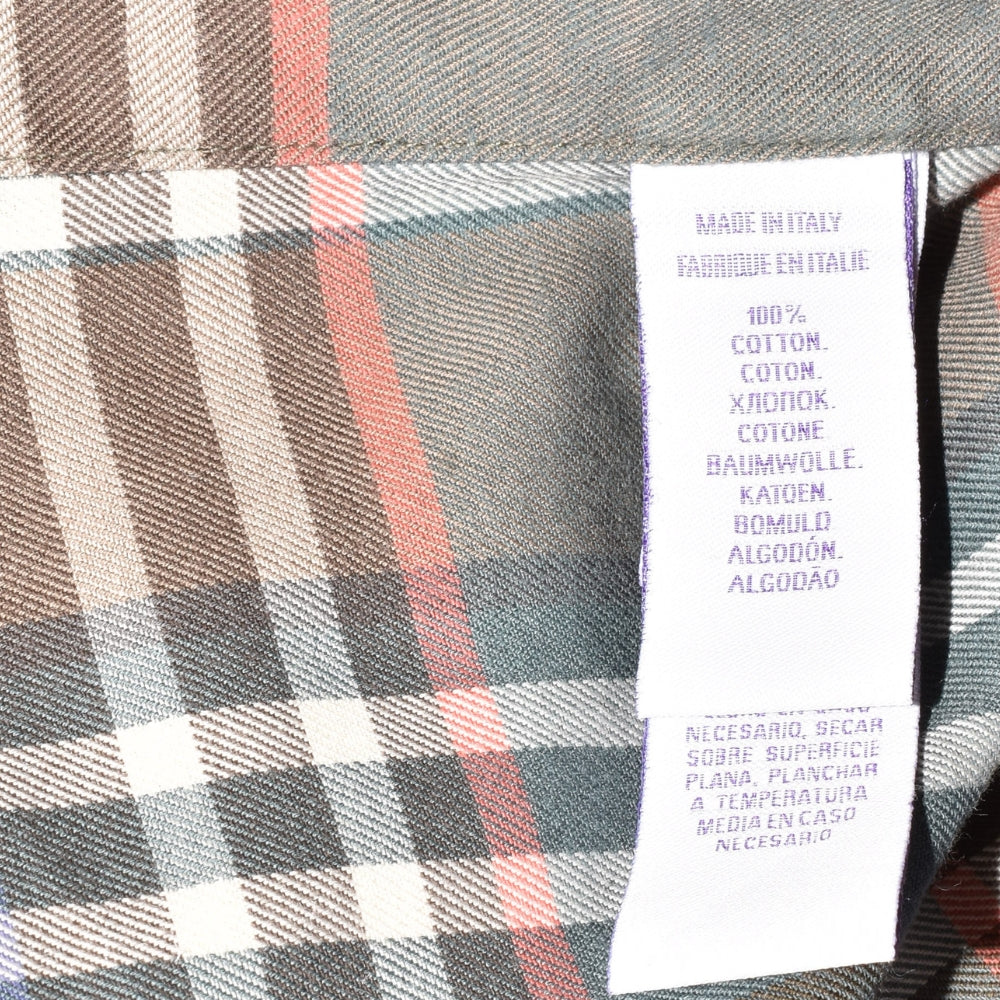 Multicoloured Checkered Sirt made of Cotton (S)