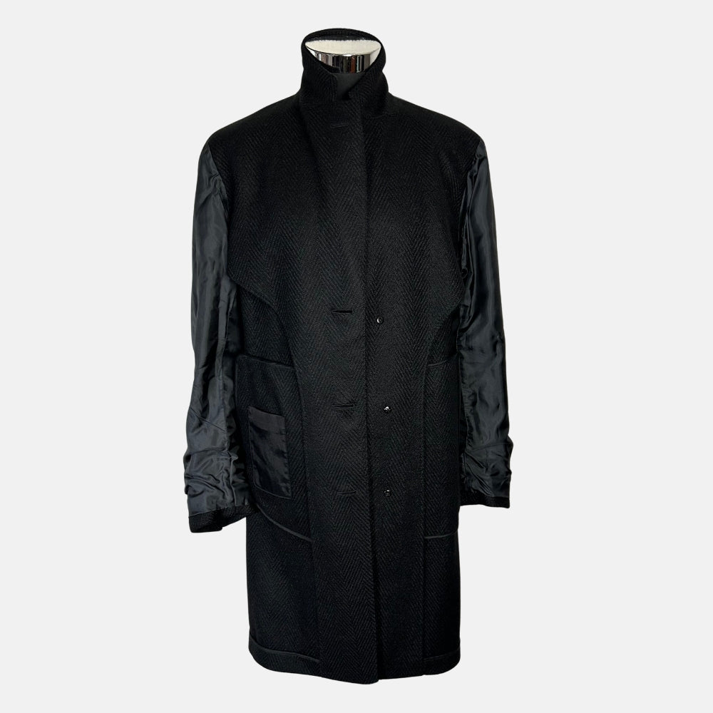 Black Coat made of Alpaca/Wool (48)