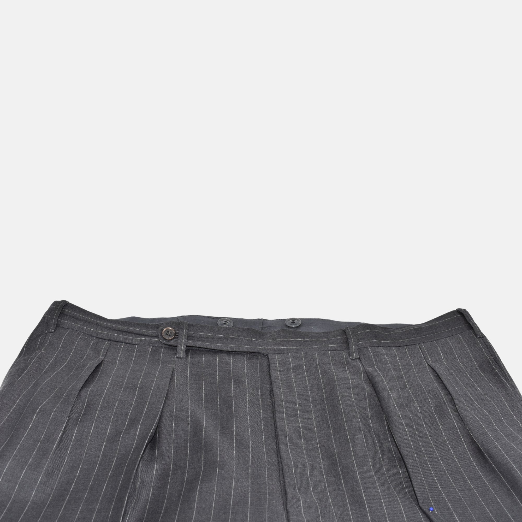 Antracite Striped  Suit made of Wool (EU 52L)