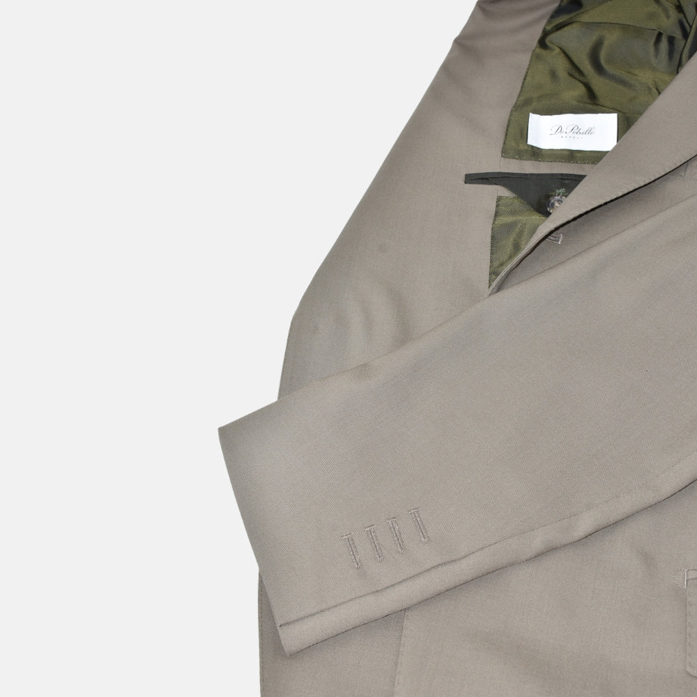 Light Olive Suit made of Virgin Wool (EU 54)