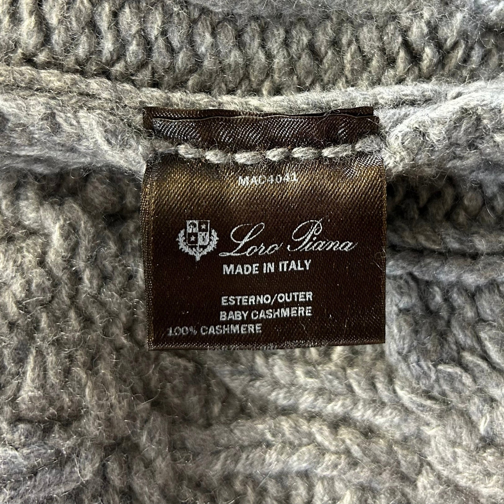 Grey Cardigan made of Baby Cashmere (EU 48)