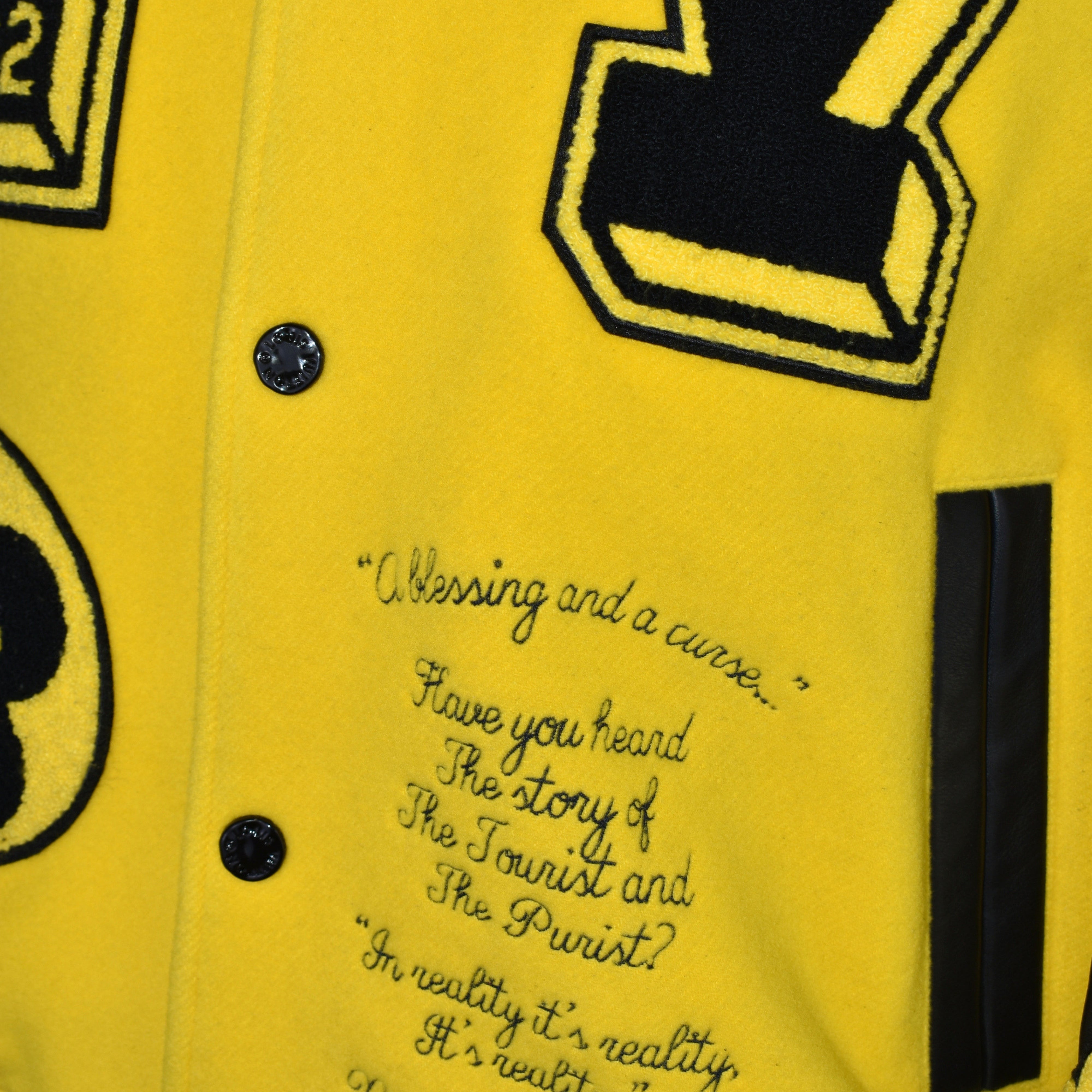 Black/Yellow Bomber Jacket SS22 (EU 52)