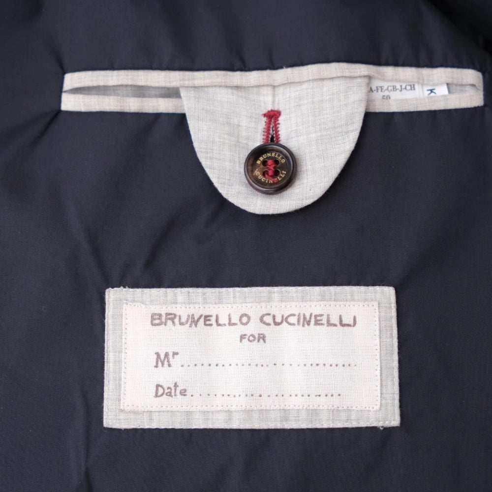 Grey/Navy Coat made of Cashmere (EU 50)