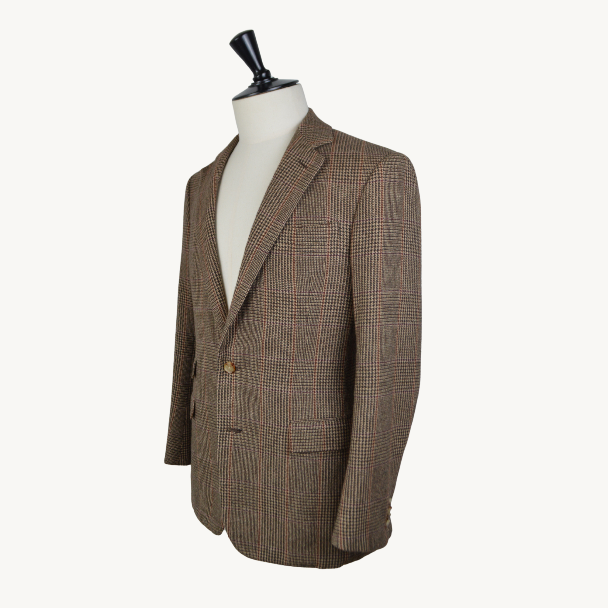 Checked Blazer made of Camel Hair