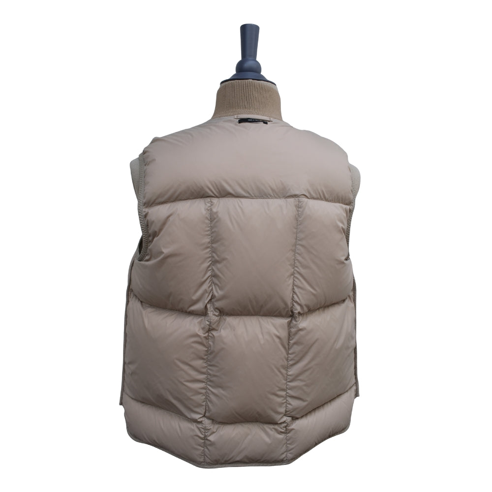 Beige Suede Down Vest (EU 48)