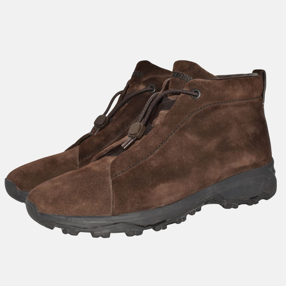 Brown Half Boots made of Suede (EU 44)