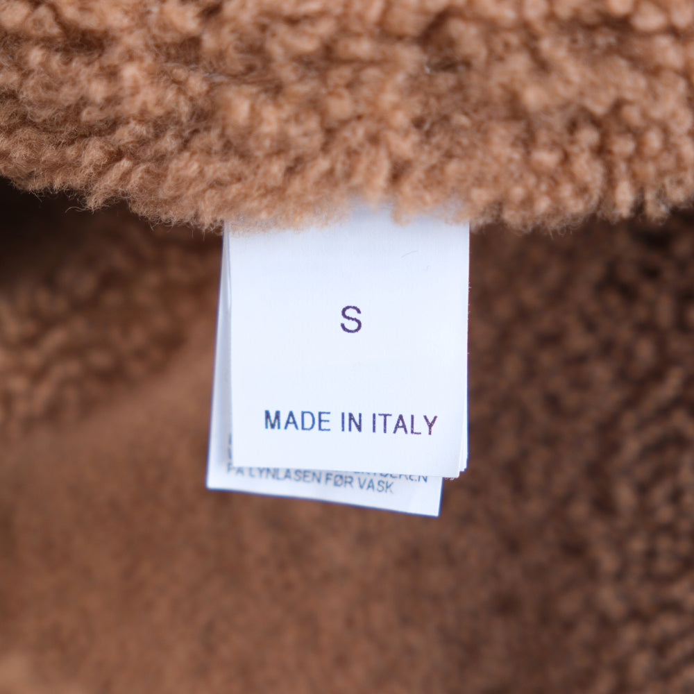 Beige Jacket made of Sheepskin (S)
