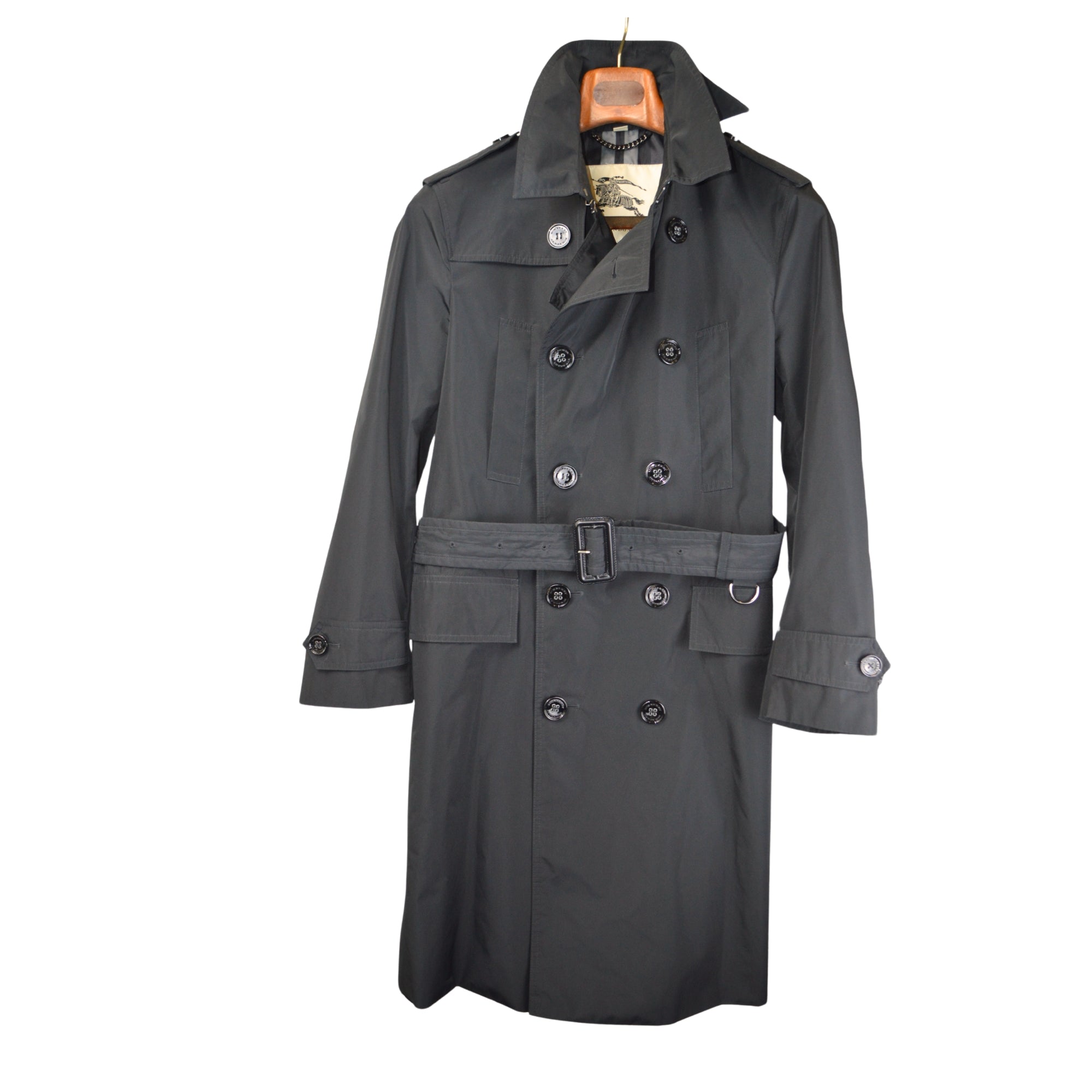 Black Trenchcoat made of Polyester (48)