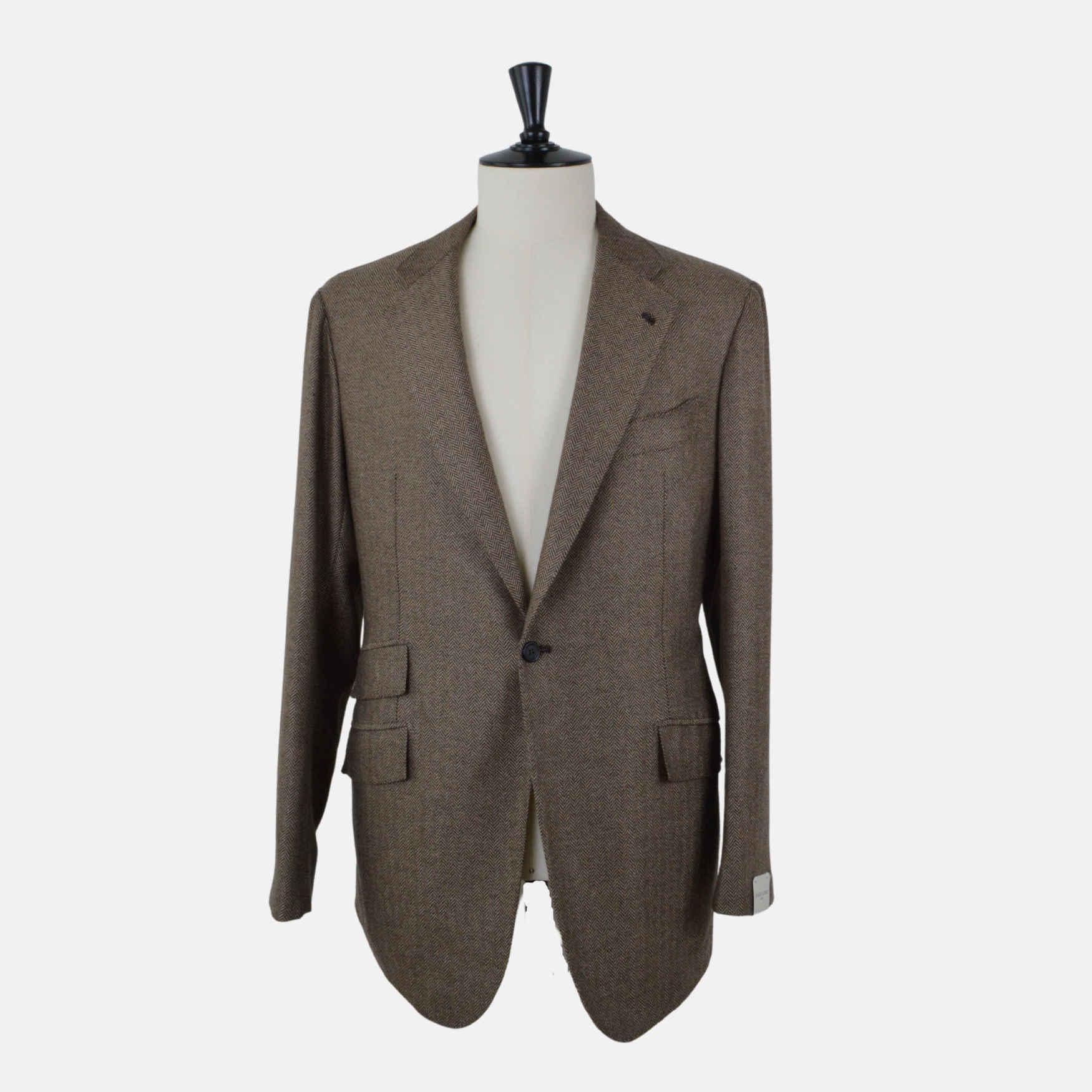 Brown Herringbone Blazer made of Cashmere