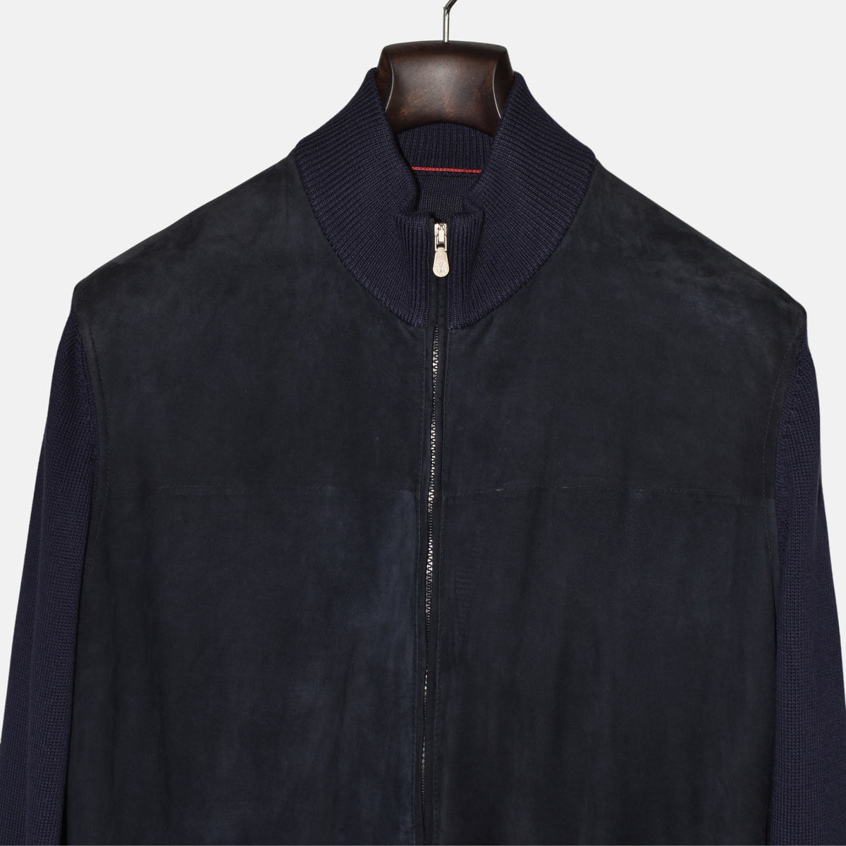Blue Suede Cardigan (M)