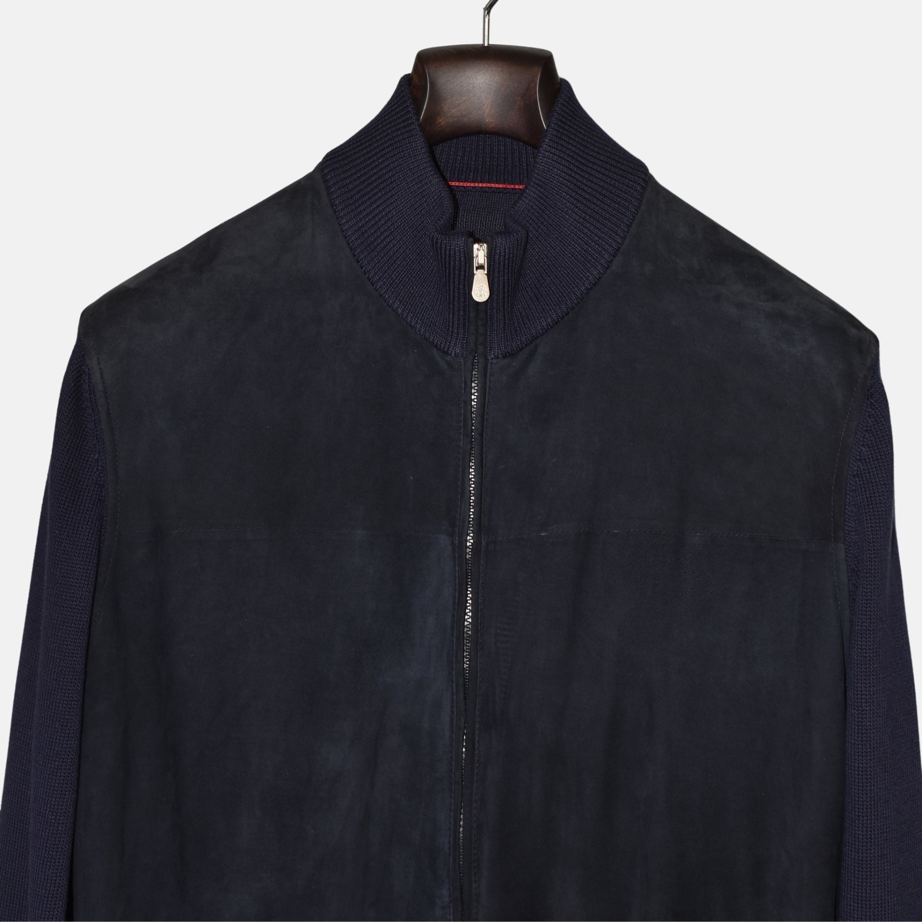 Blue Suede Cardigan (M)