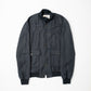 Navy Patterned Linen Blouson