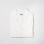 White Seersucker Short Sleeve Shirt