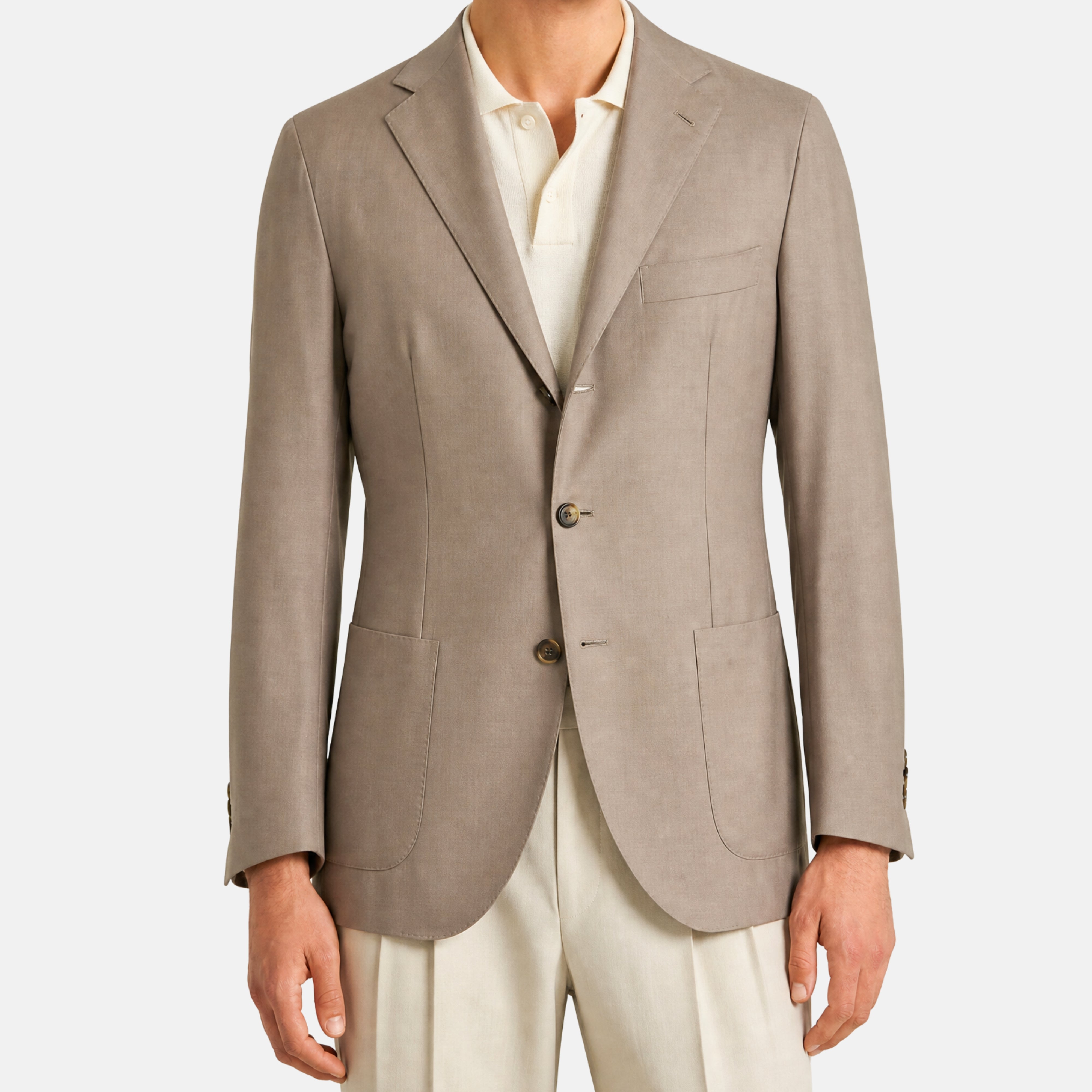 Beige Blazer made of Cashmere/Silk (EU 48)