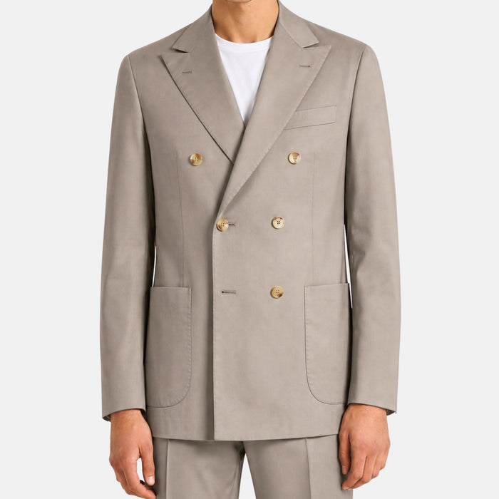 Beige Double Breasted Suit made of Cotton (EU 46, EU 48, EU 50, EU 52)