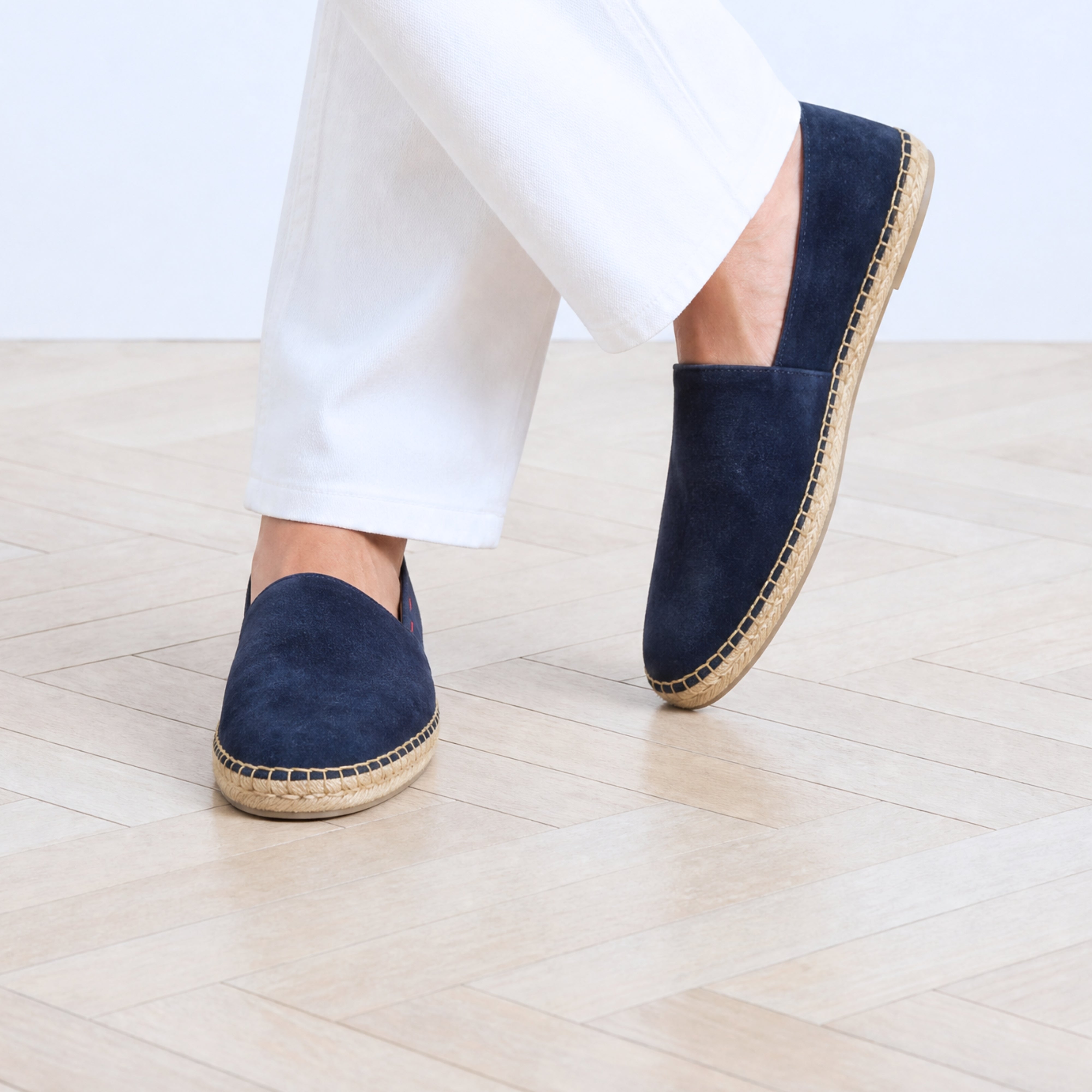 Navy Espadrilles made of Calfskin (EU 42)