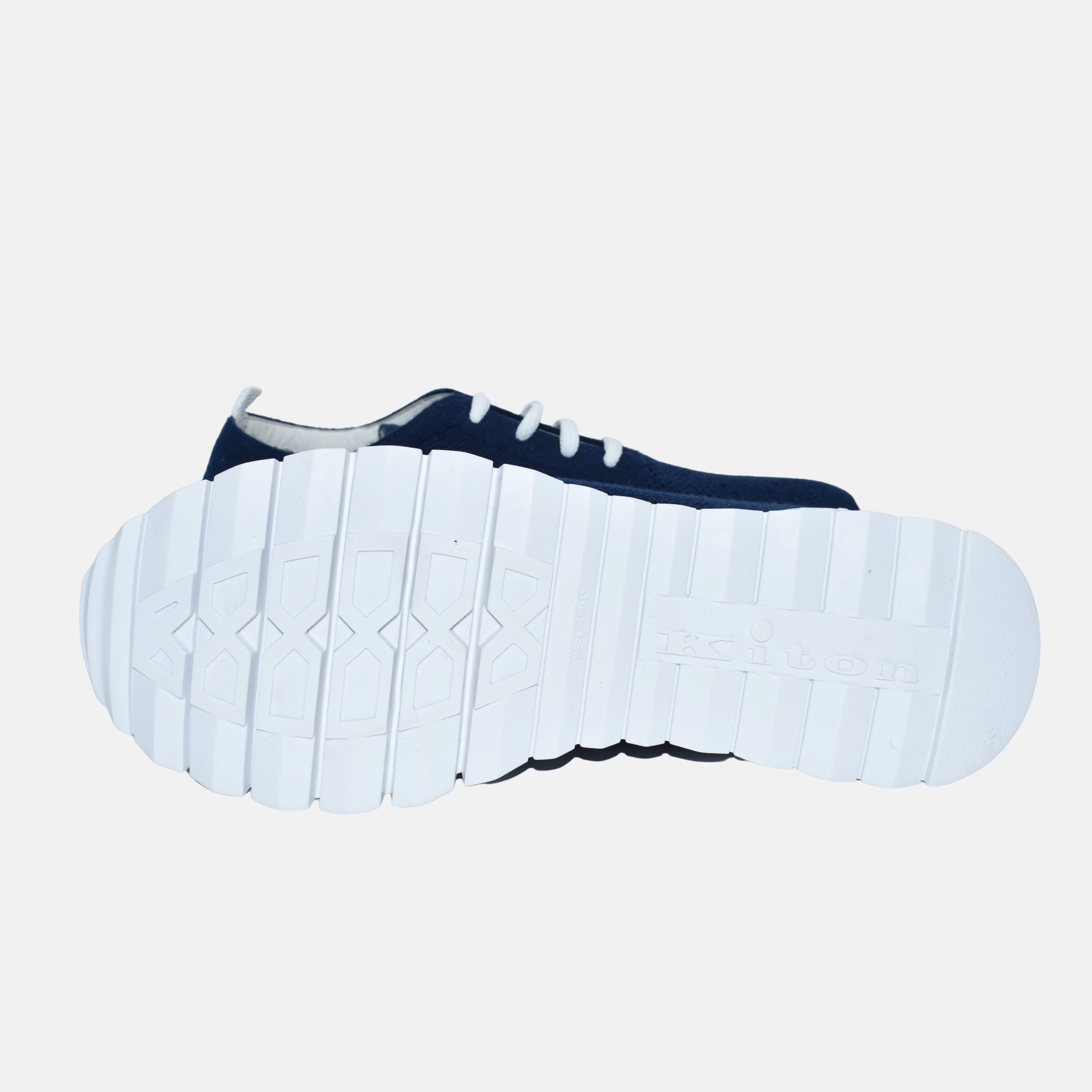 Navy Knitted Sneakers made of Cotton (EU 42, EU 44, EU 46)