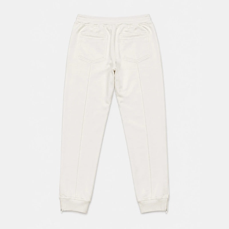 Brunello Cucinelli Beige/White Cotton Jogger Sweatpants – pre-owned luxury menswear at Sanpetuna