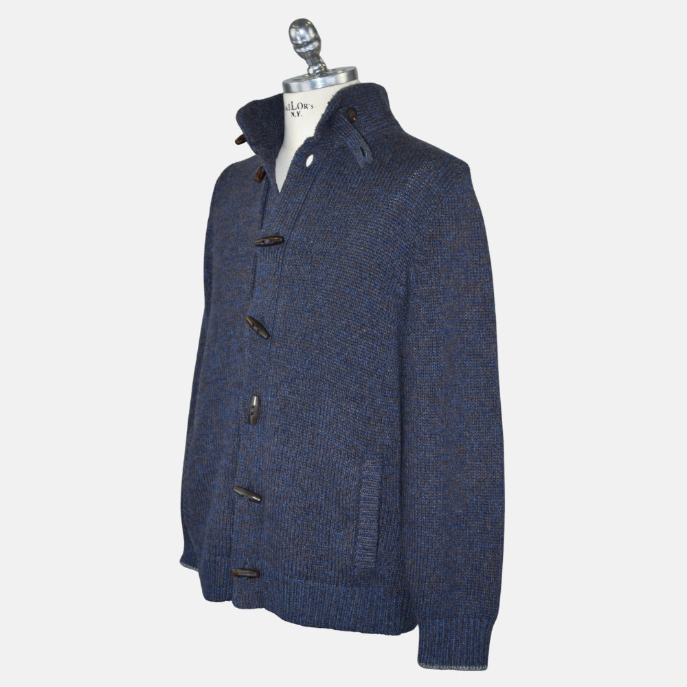 Multicolor Cashmere Toggle Cardigan (EU 54)