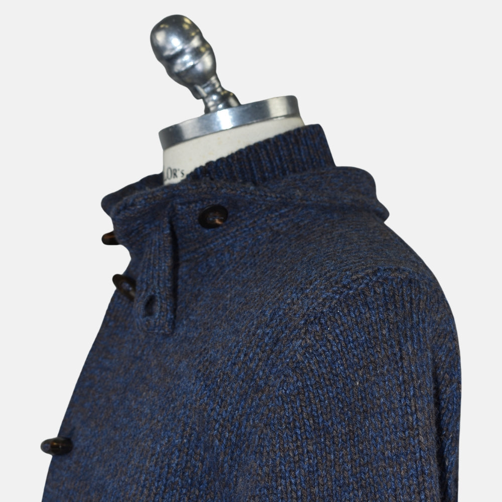 Multicolor Cashmere Toggle Cardigan (EU 54)