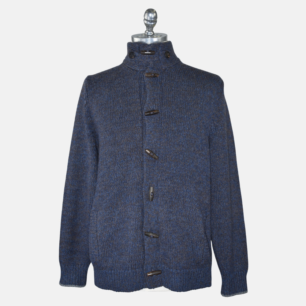 Multicolor Cashmere Toggle Cardigan (EU 54)