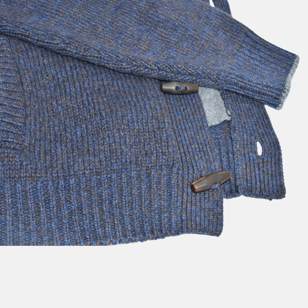Multicolor Cashmere Toggle Cardigan (EU 54)