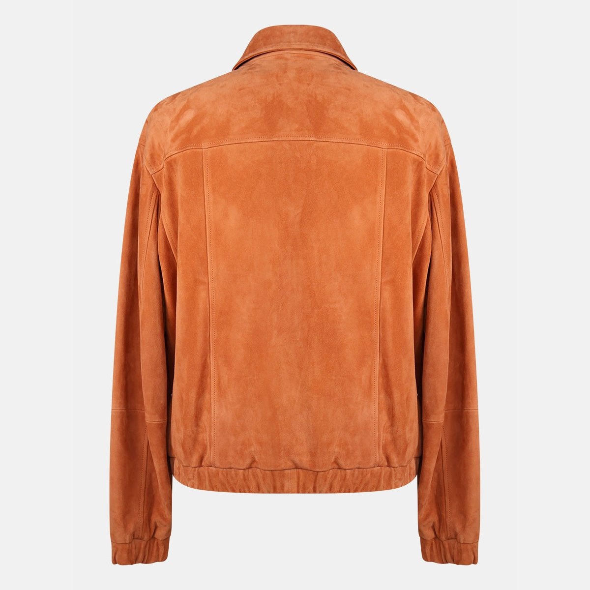Brunello Cucinelli cognac brown calf leather blouson jacket