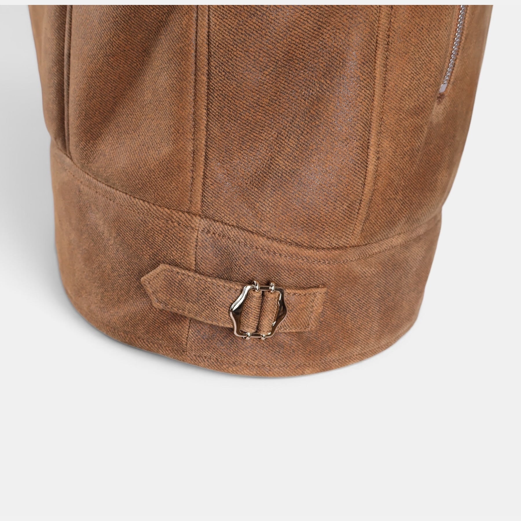 Brunello Cucinelli brown shearling-lined aviator jacket in calf leather