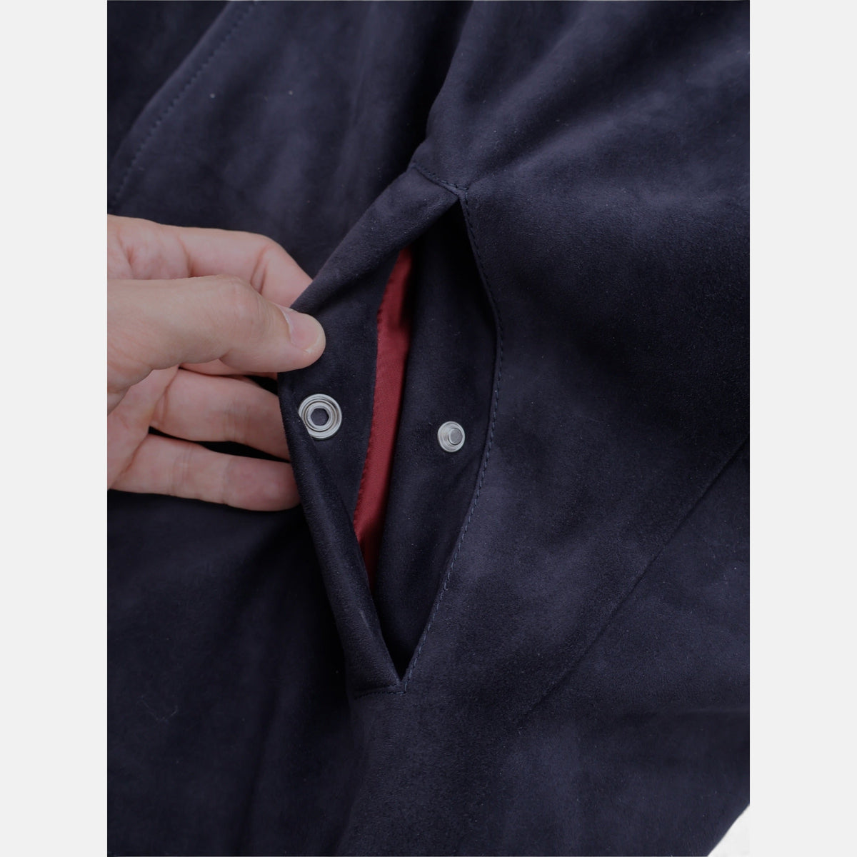 Brunello Cucinelli navy suede leather vest with Thermore insulation