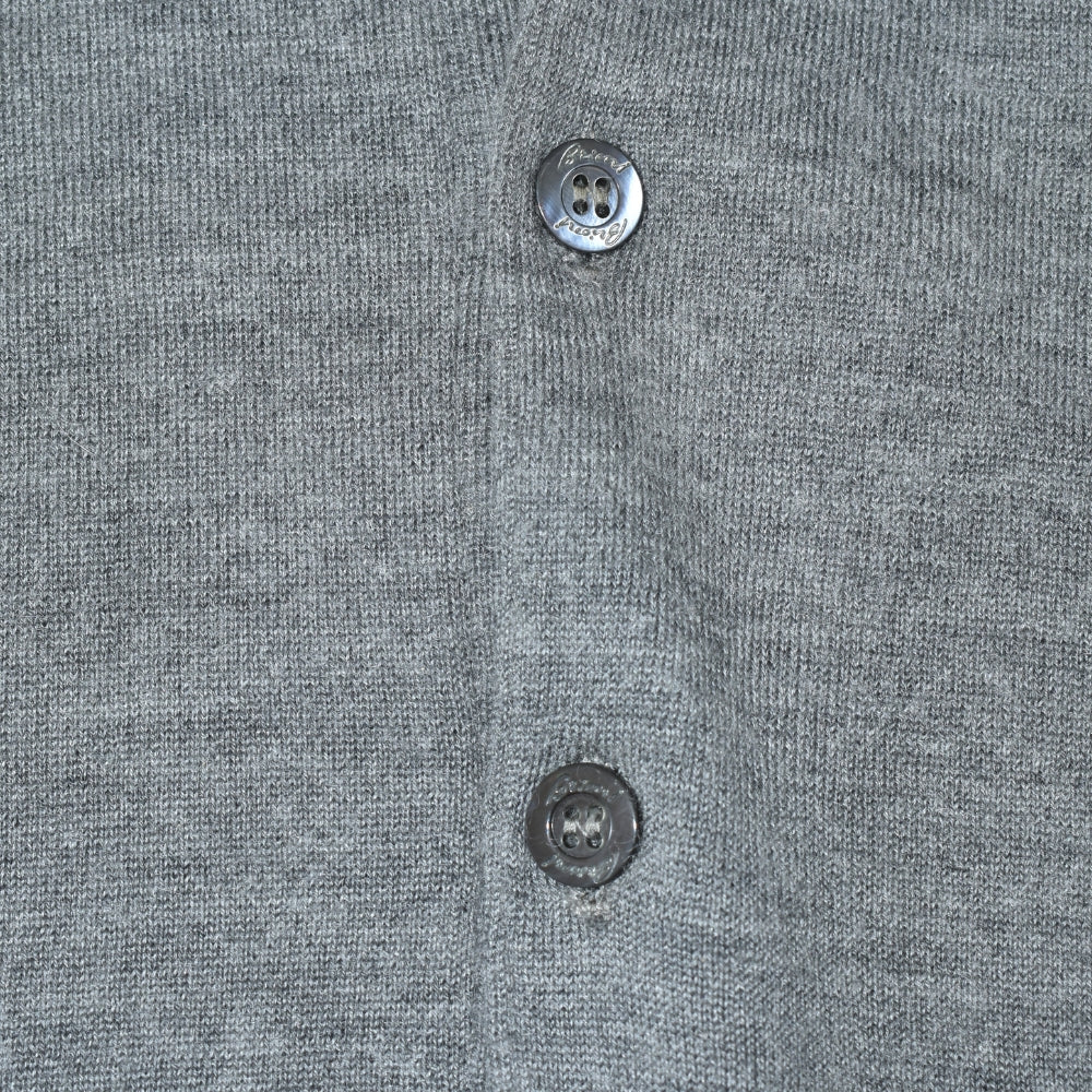 Grey Cashseta Longsleeve Polo (EU 60)