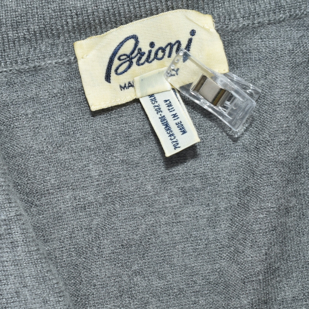 Grey Cashseta Longsleeve Polo (EU 60)