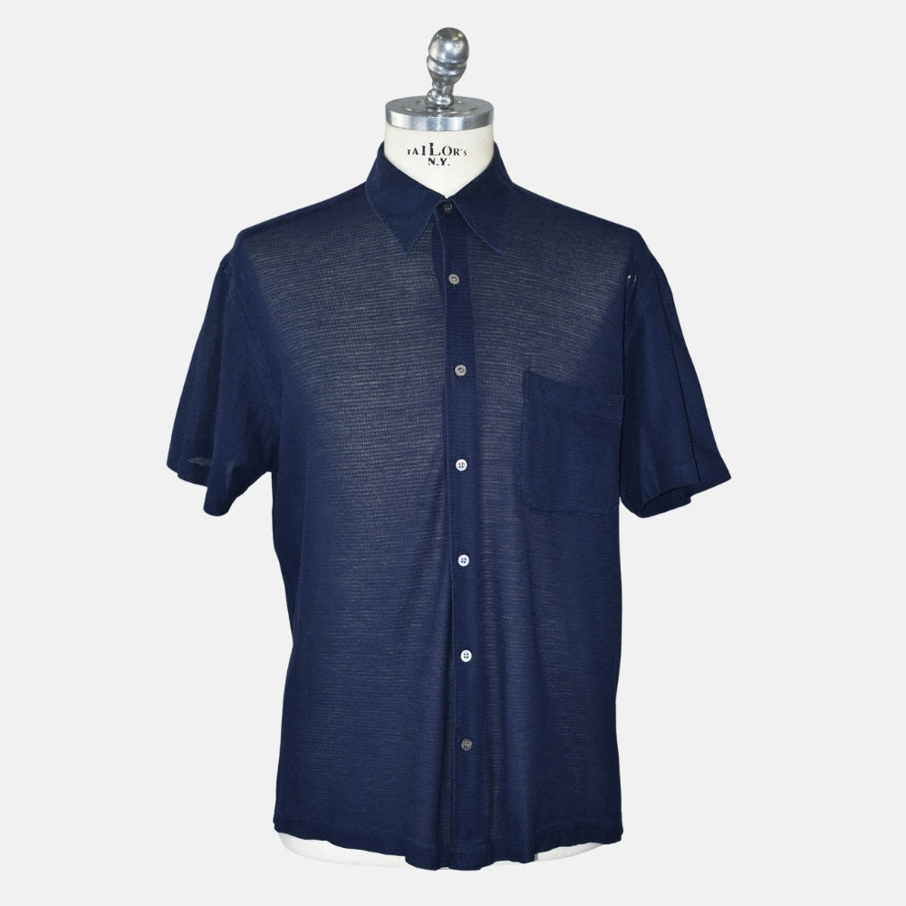 Navy Cotton Poloshirt (XXL)