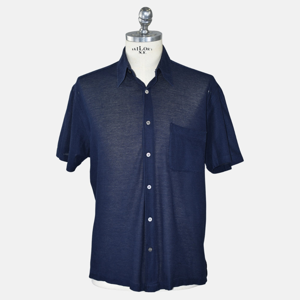 Navy Cotton Poloshirt (XXL)