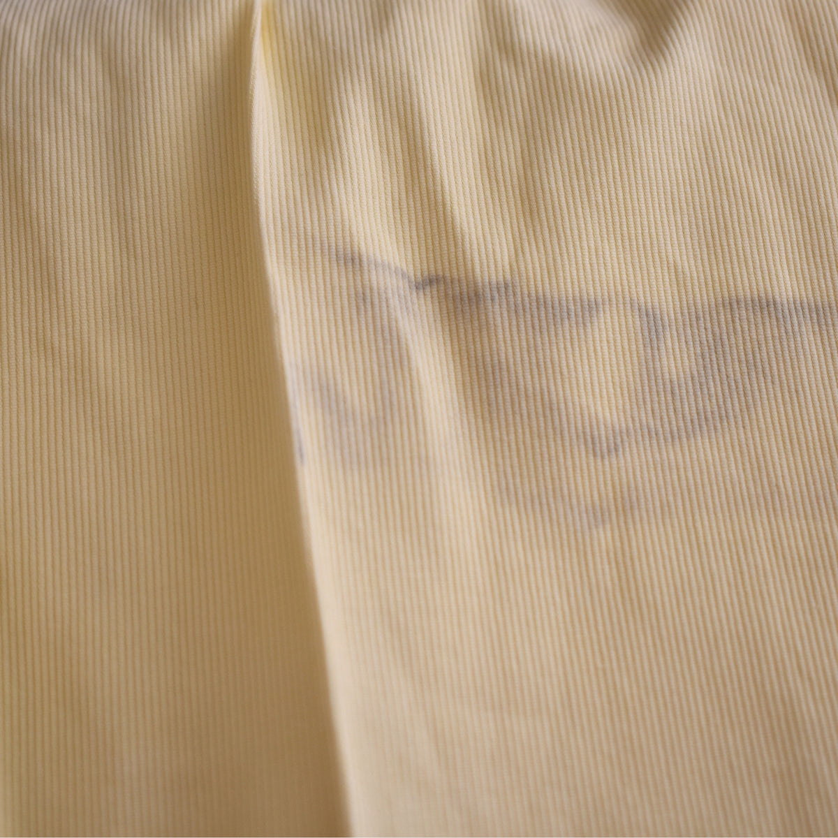 Light Yellow Summer Corduroy Trousers made of Cotton (EU 50)