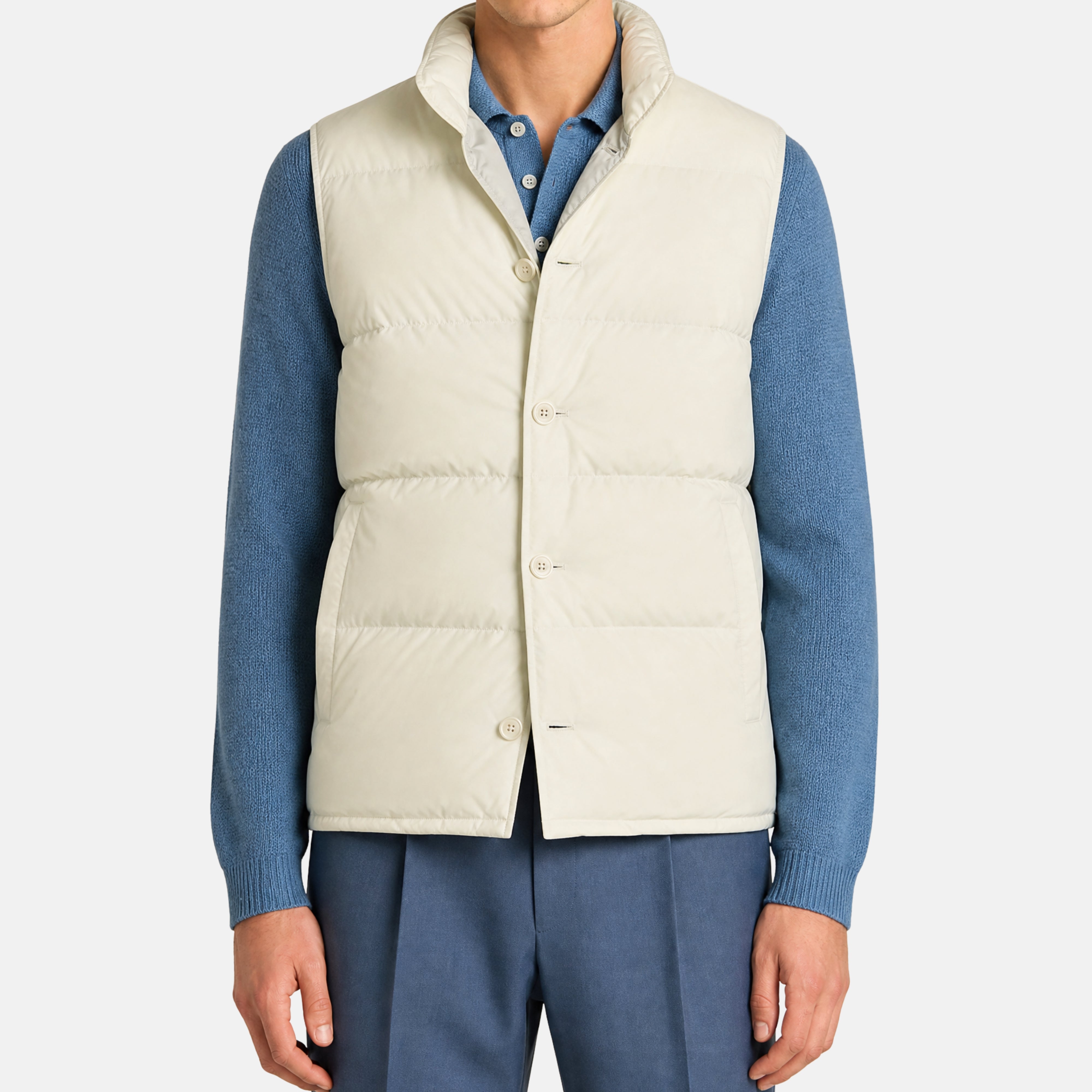 Ecru Down Vest (EU 52)