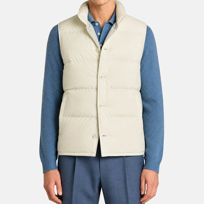 Ecru Down Vest