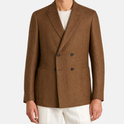Zegna Camel Coloured Blazer made of Linen/Wool (EU 56) – pre-owned | Sanpetuna