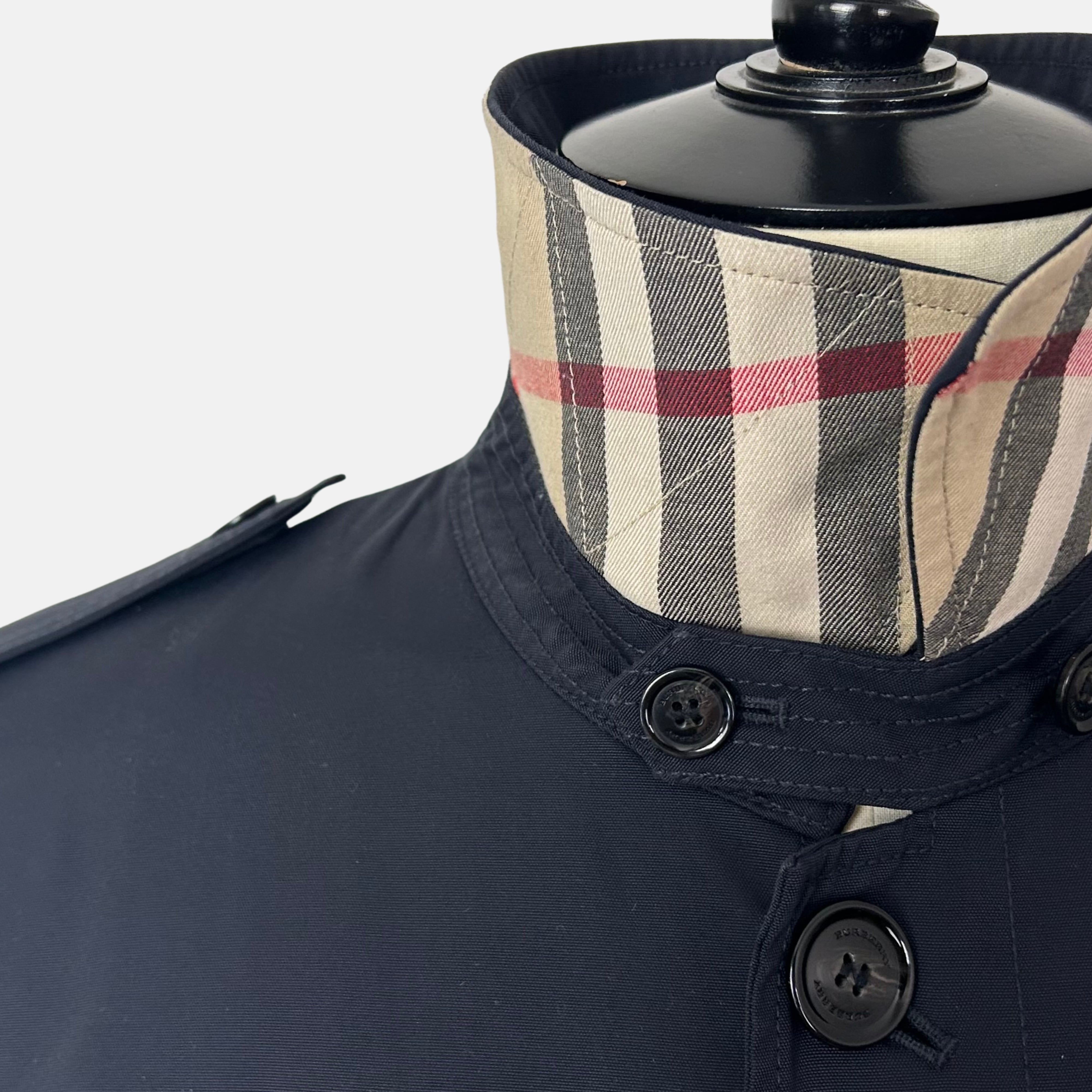 Navy Rain Coat made of Nylon/Cotton (XL)