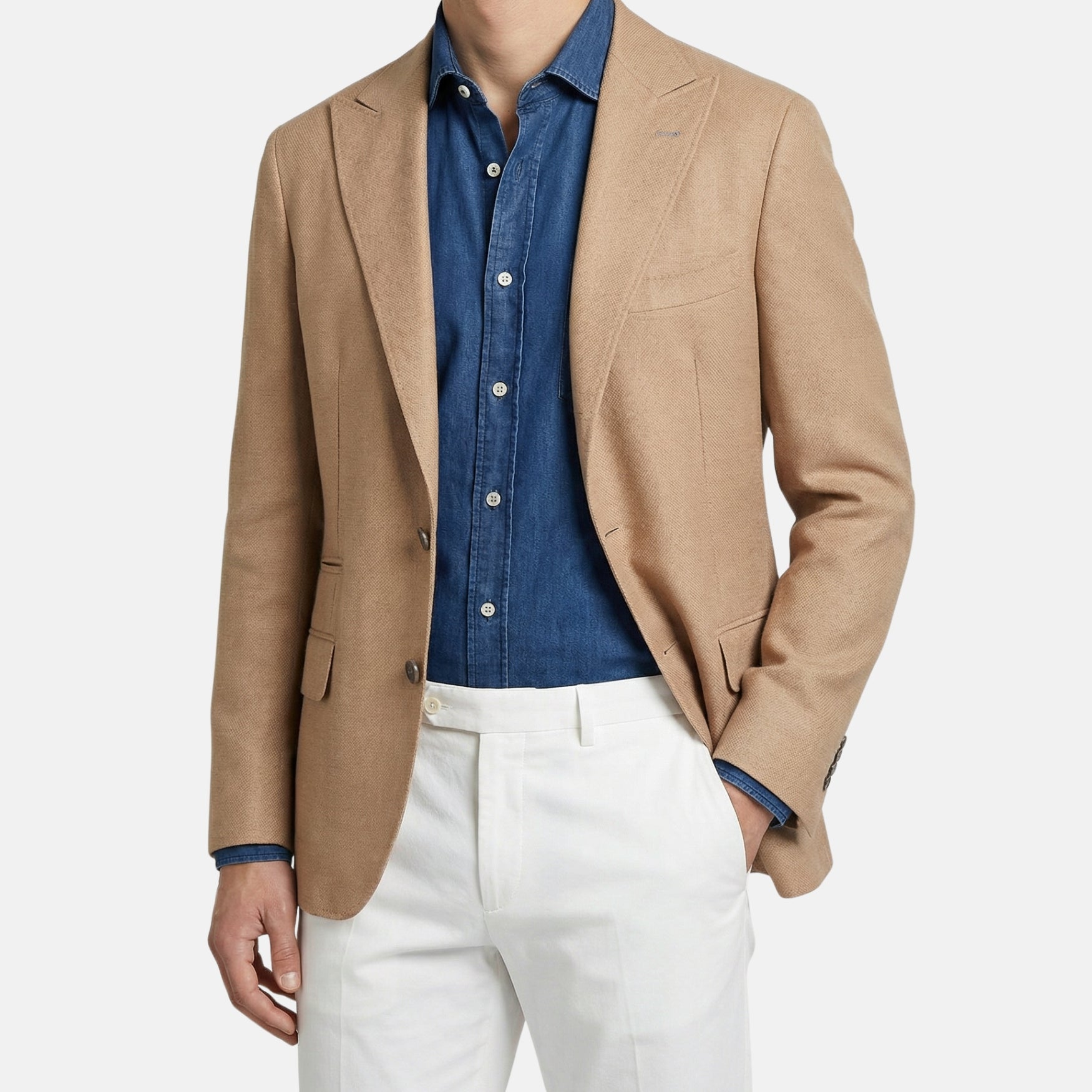 Beige Blazer Cashmere/Silk (EU 50)