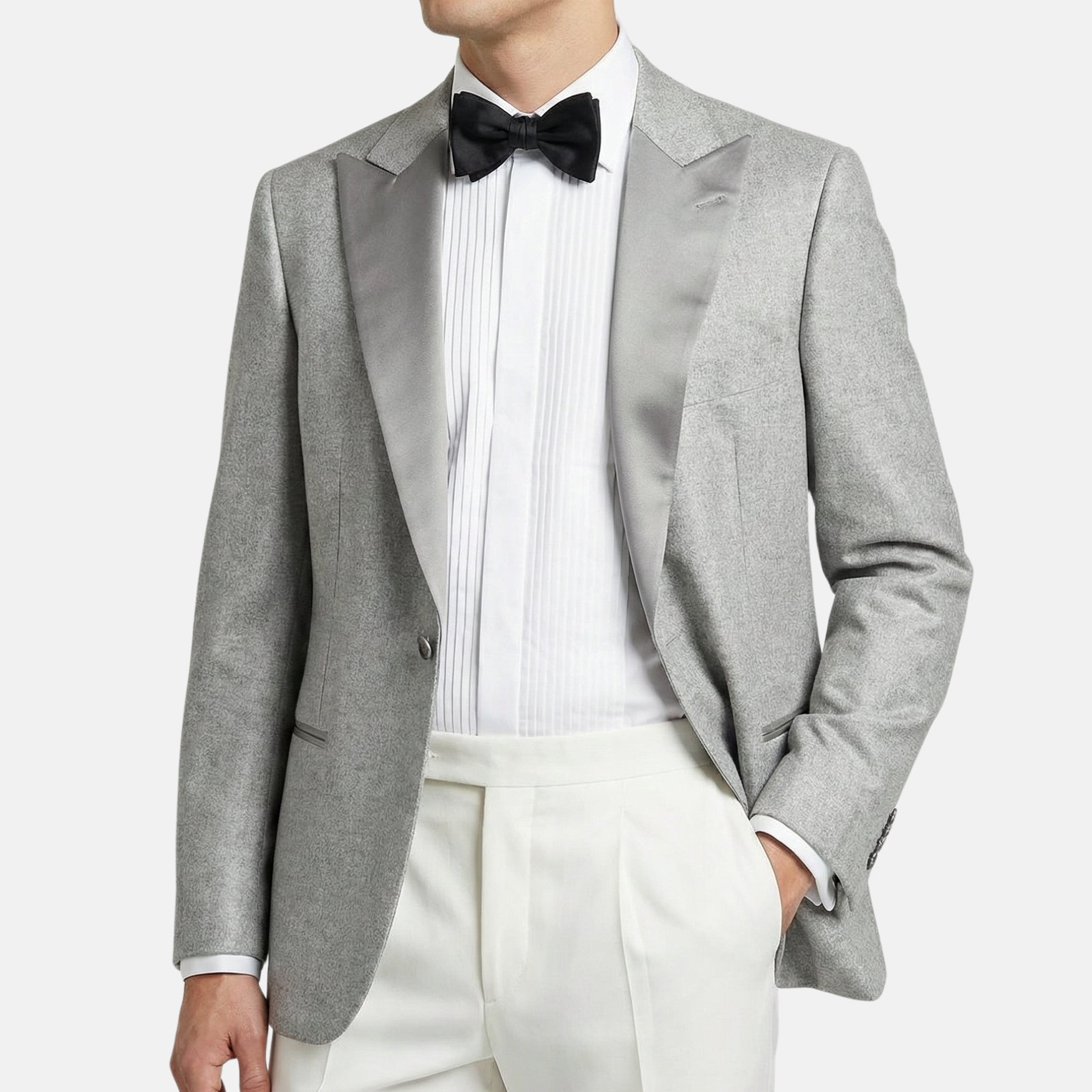 Gray Dinner Jacket made of Wool (EU 50)