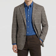 Multicolored Glencheck Cashmere Jacket (EU 52)