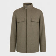 Zegna Green Oasi Cashmere Overshirt Jacket – pre-owned luxury menswear at Sanpetuna